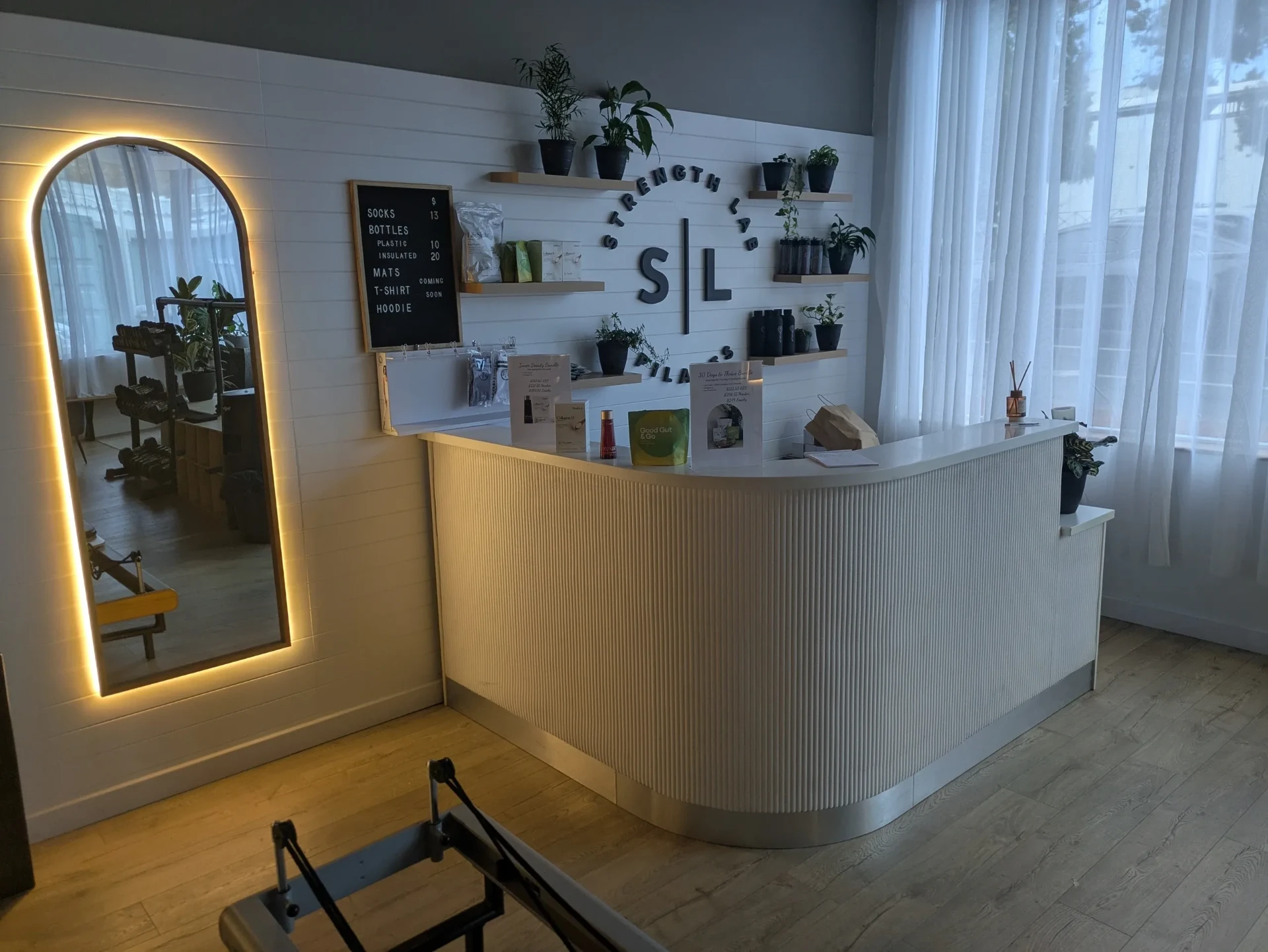 Strength Lab Pilates reception area in Subiaco
